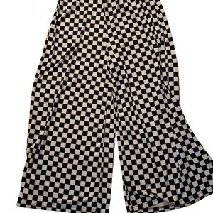WKND Chasers Checkered Black and White Pants NWT